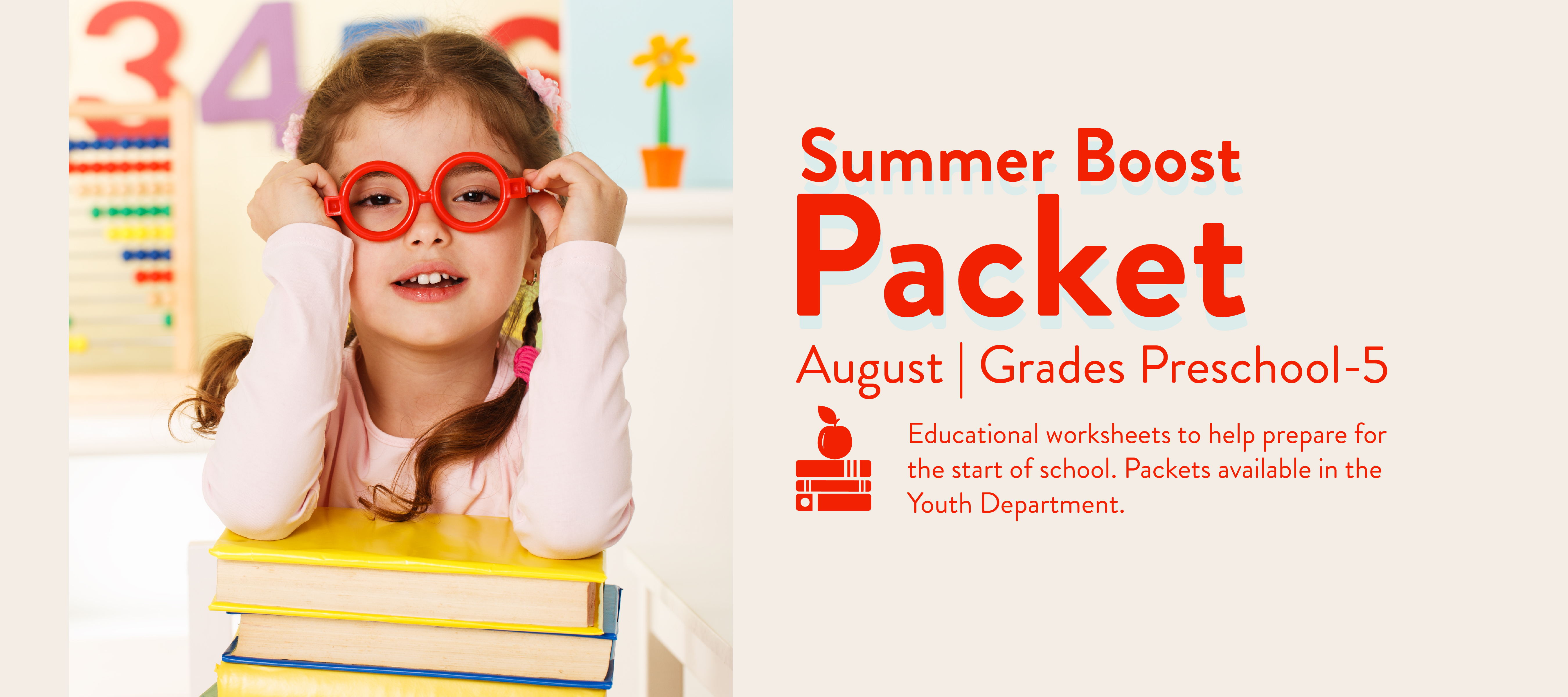 Prospect Heights Public Library, PHPL, Summer Boost Packets, School ready