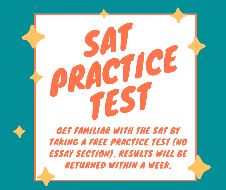 Image that says "SAT Practice Test"