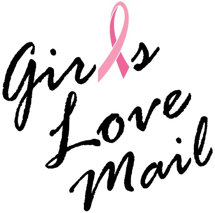 logo reading "girls love mail" 