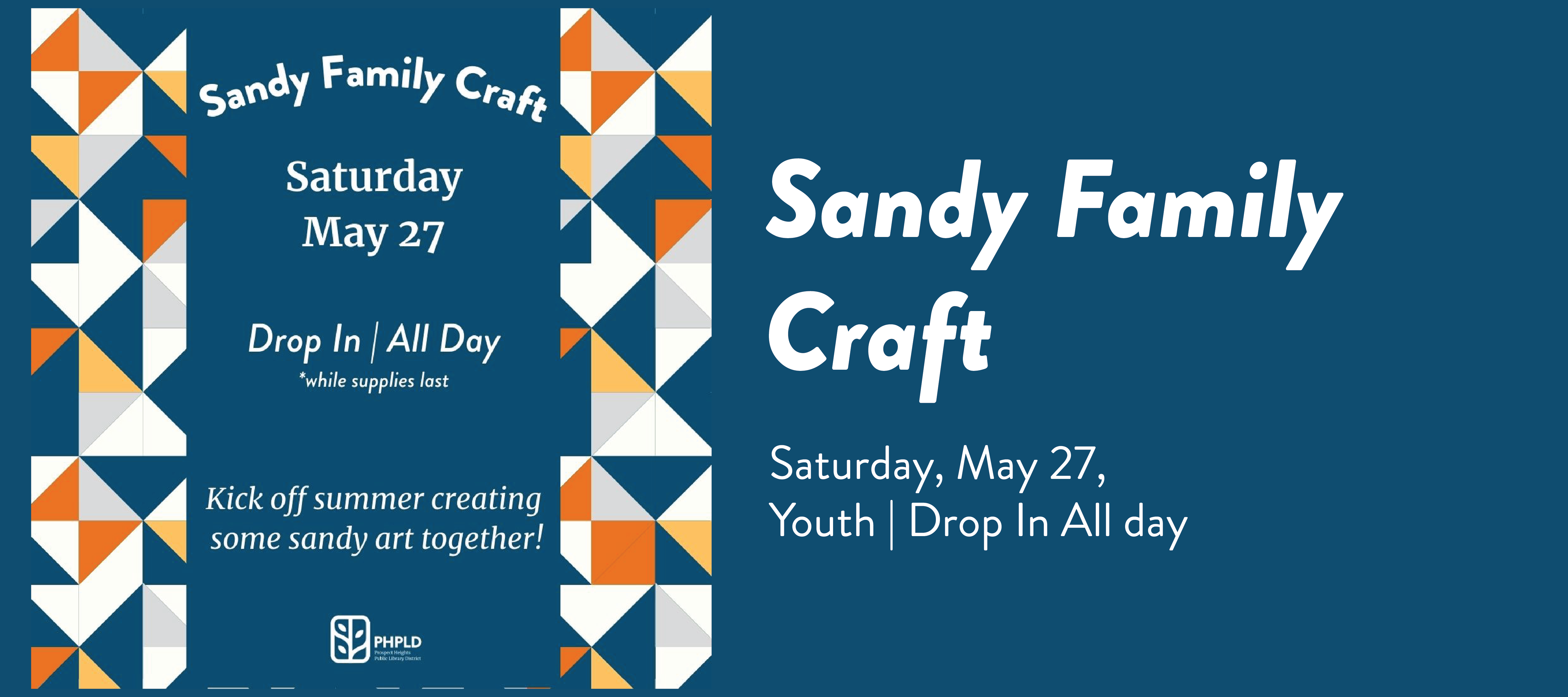 Sandy Family Craft, prospect heights public library, public library, prospect heights,