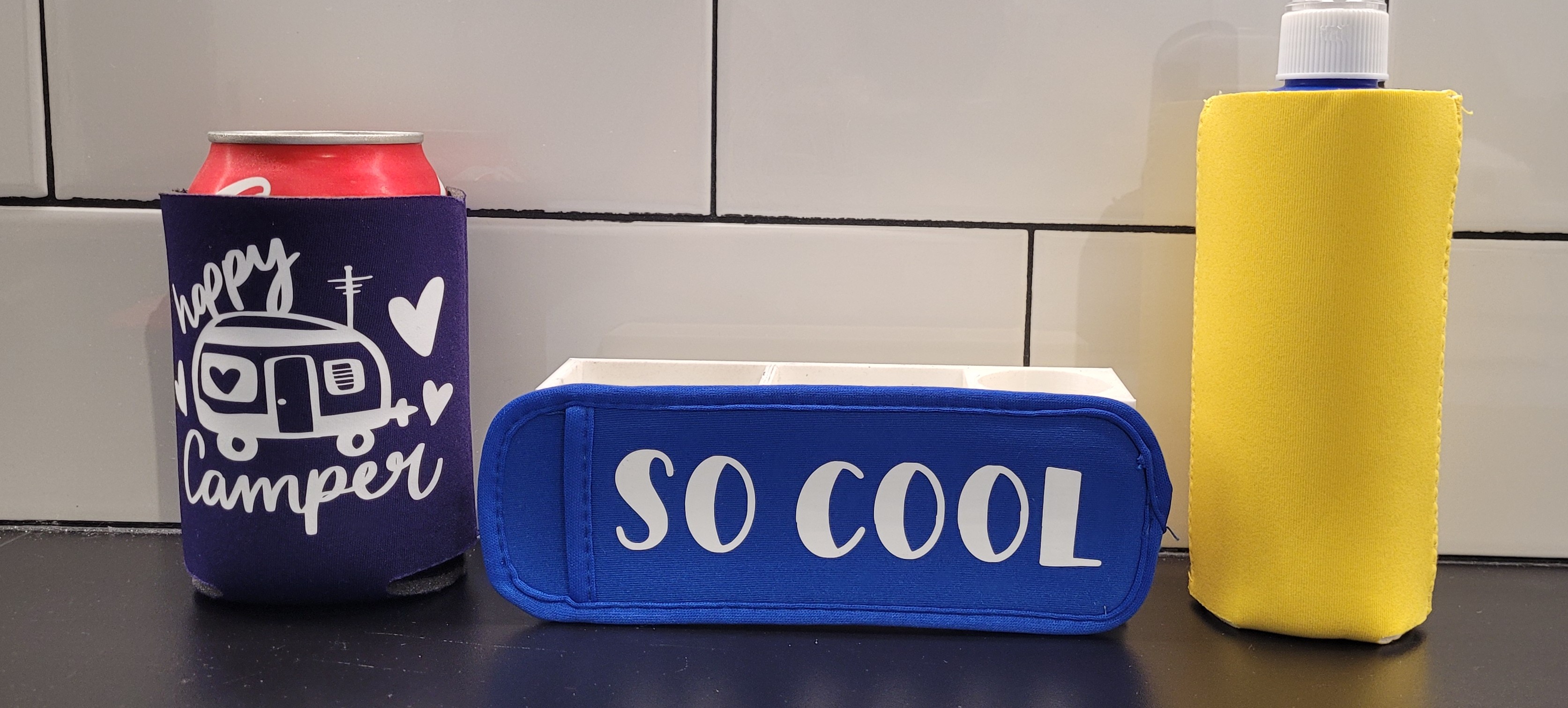 Can Koozies and Freeze Pop Holders
