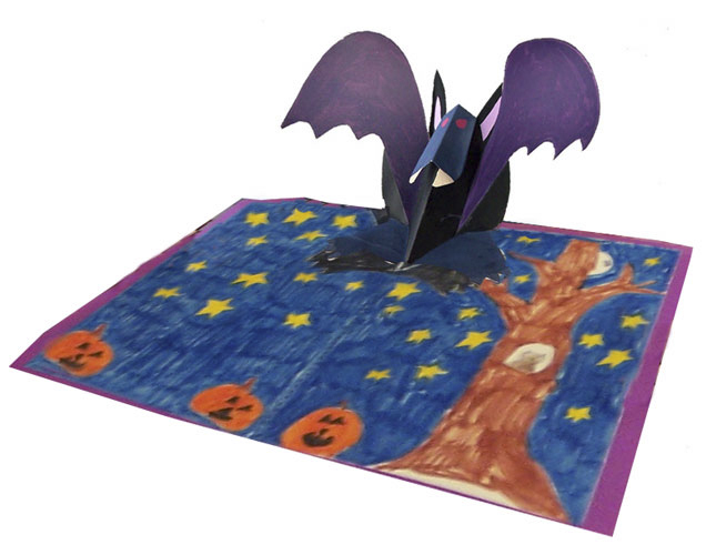 Bat Pop-up card