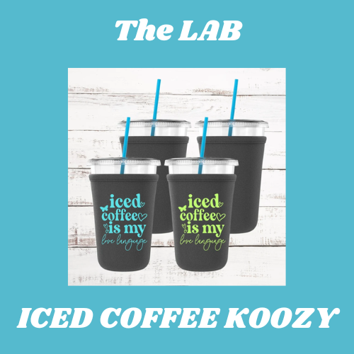 test the lab: iced coffee koozie