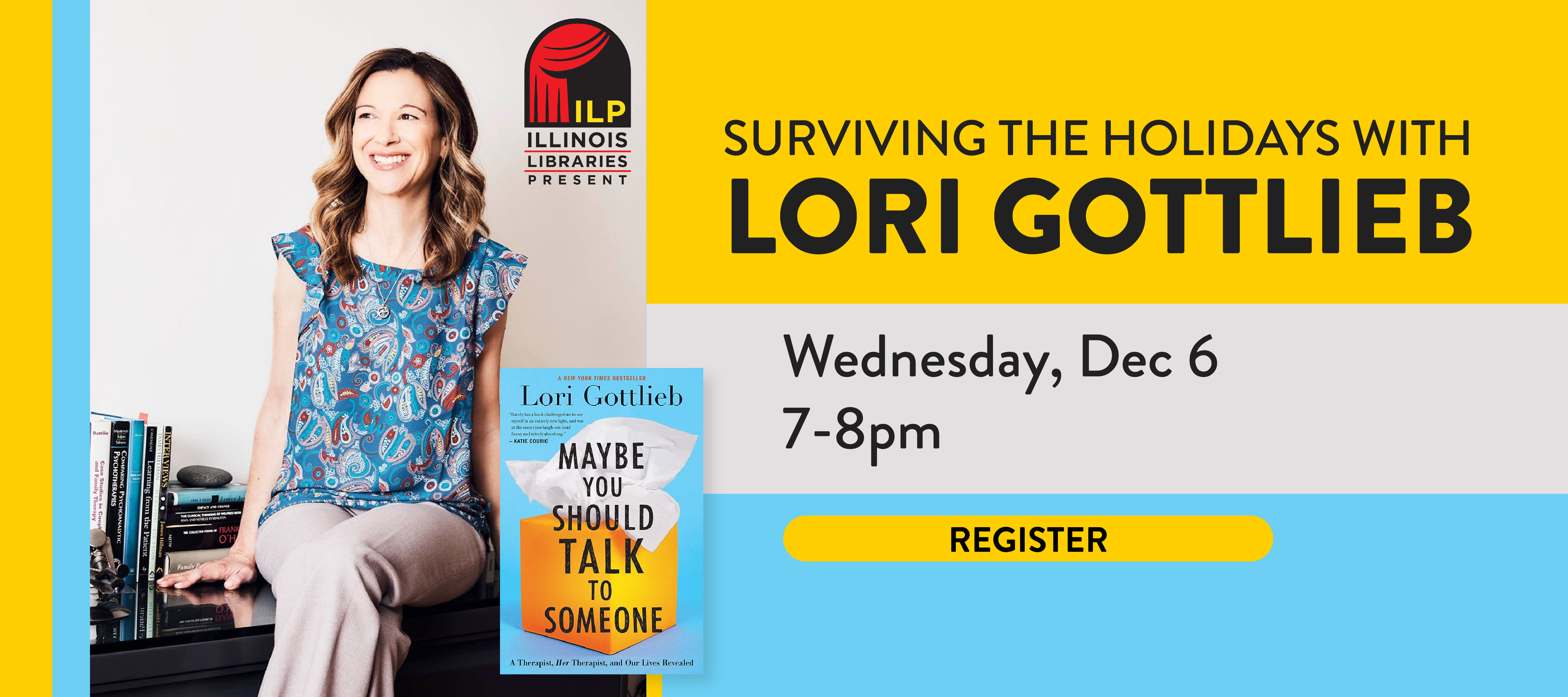 phpl, prospect heights public library, SURVIVING THE HOLIDAYS WITH LORI GOTTLIEB