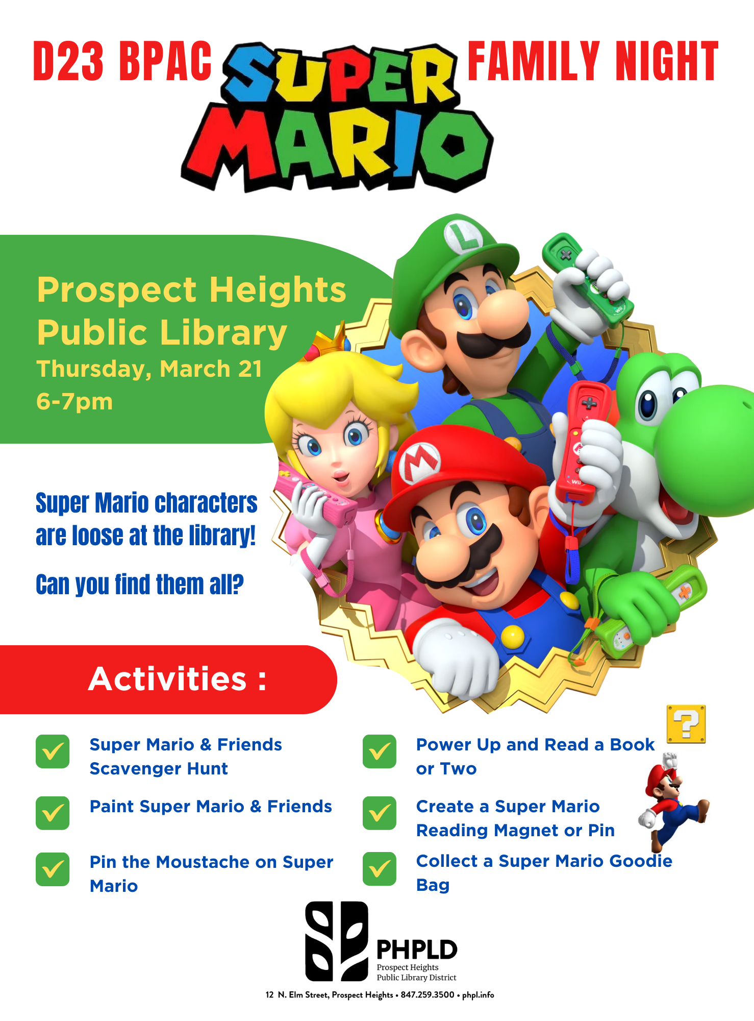 D23 BPAC Super Mario Family Night