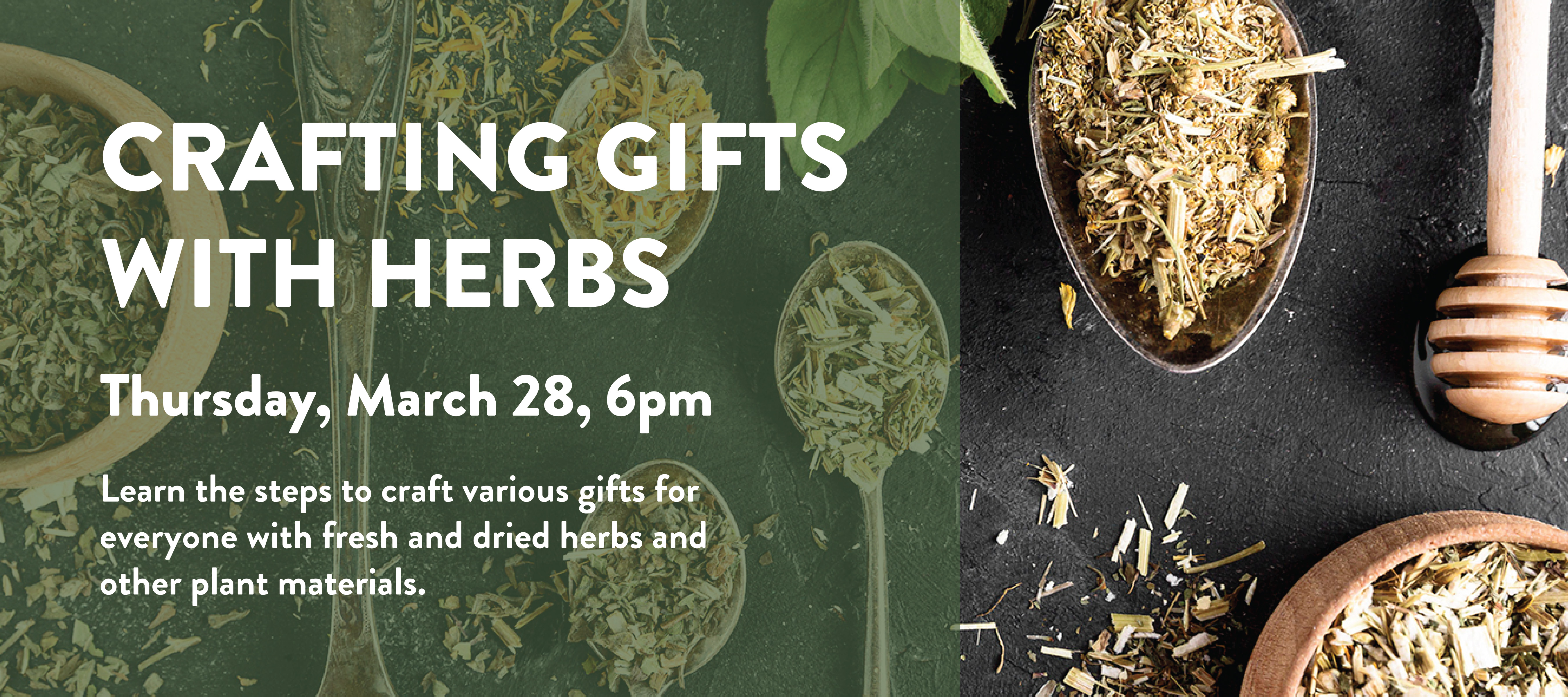 phpl, Prospect Heights Public Library, Crafting Gifts with Herbs, Adult