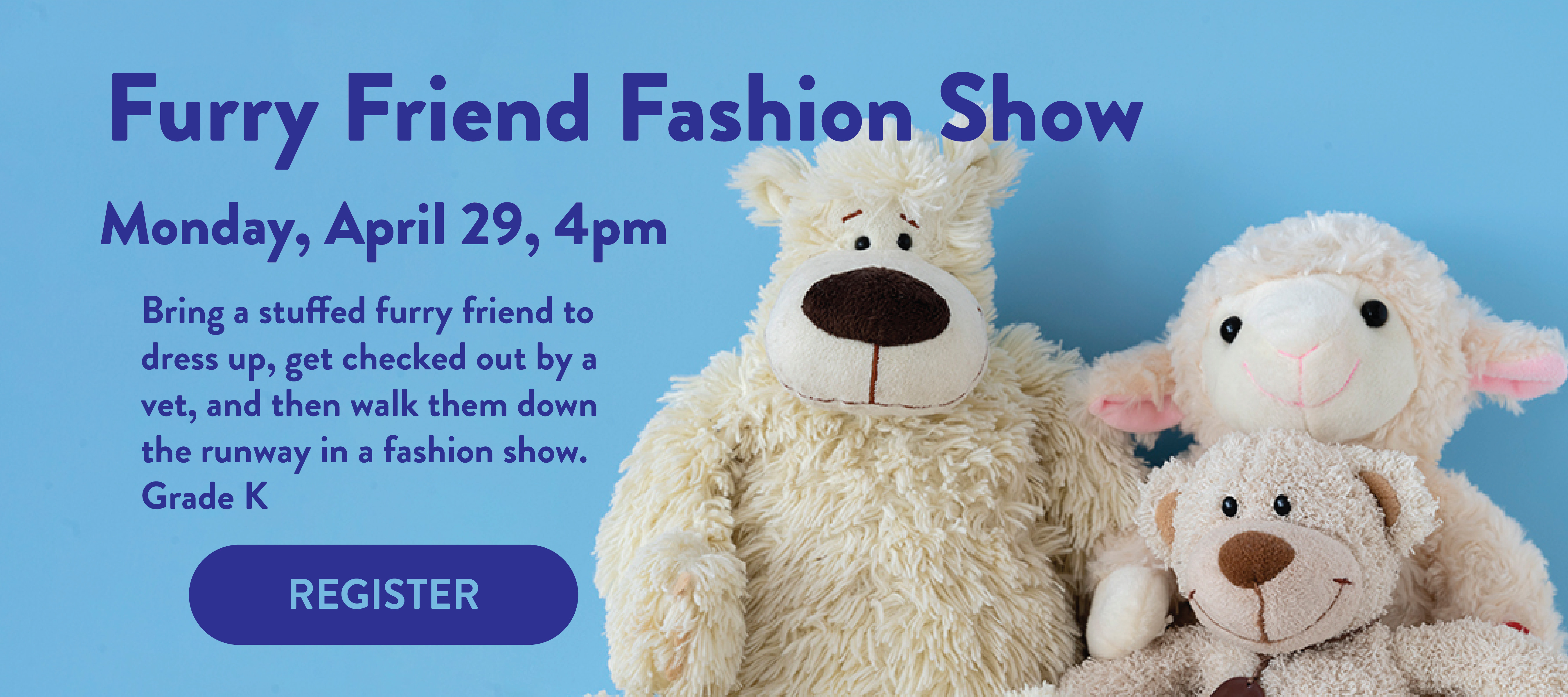 phpl, prospect heights public library, Furry Friend Fashion Show, stuffed animal, dress up, in-person event, Youth
