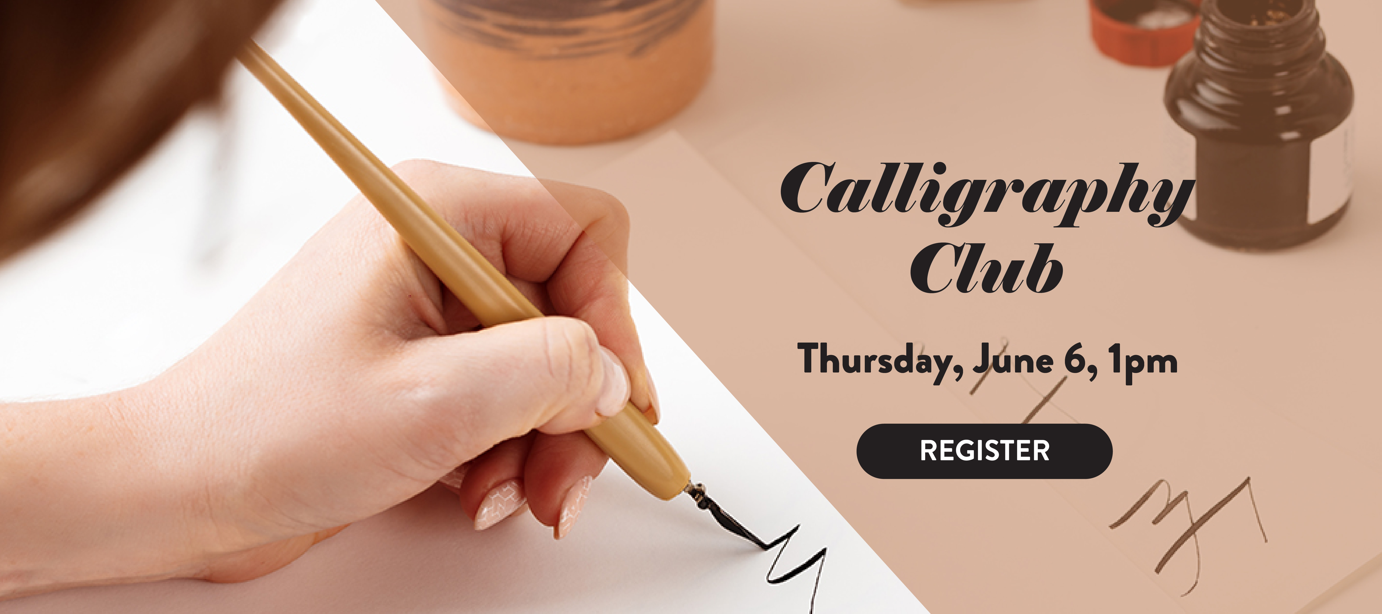phpl, Prospect Heights Public Library, calligraphy club, learn, practice, brush strokes, writing, learn the basics, practice your skills, Adult