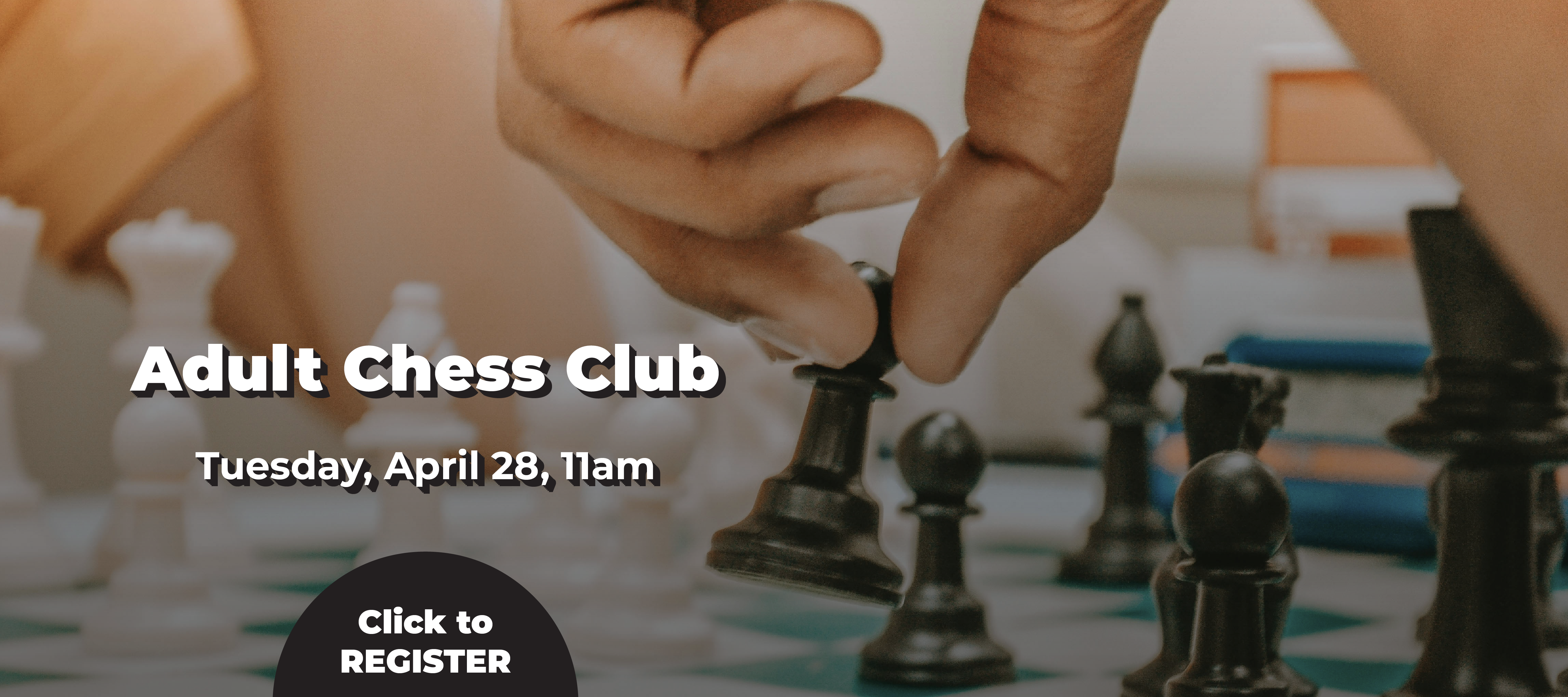 Hand holding pawn over chess board.