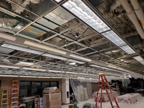 Renovation image showing building work being done