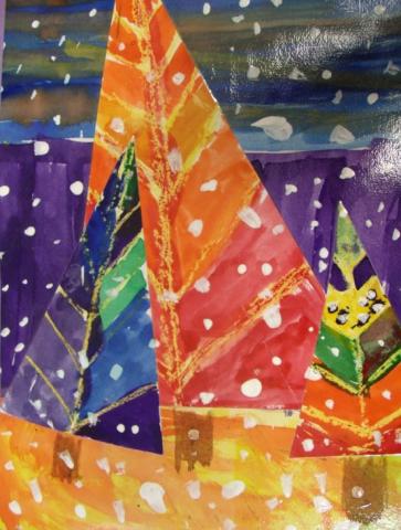 Evergreen Winter Collage sample