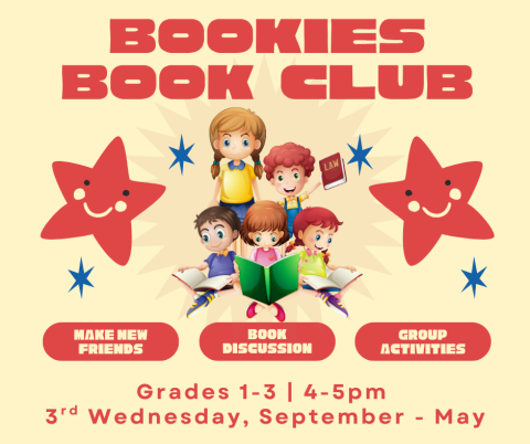 Bookies Book Club, prospect heights public library, prospect heights, book club, kids, reading, activities, fun, book talk, make new friends