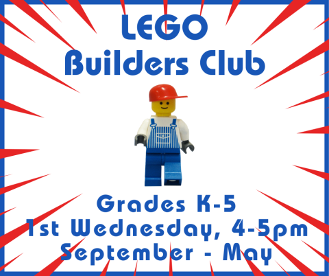 LEGO Builders Club, prospect heights public library, fun, challenges, teamwork, creativity, building, stem, design