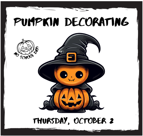 pumpkin decorating, pumpkin, halloween, fall, kids day off, no school day, fun, prospect heights public library