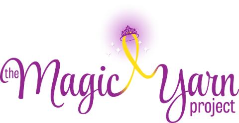 Text stating Magic Yarn Project along with a tiara