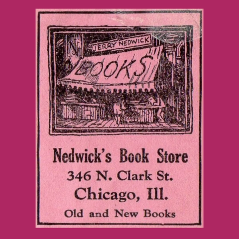 flyer advertising Nedwick's Book Store