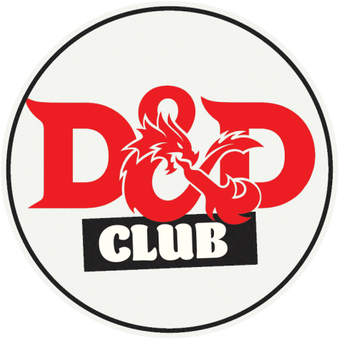 the Dungeons and Dragons logo accompanied by D&D Club