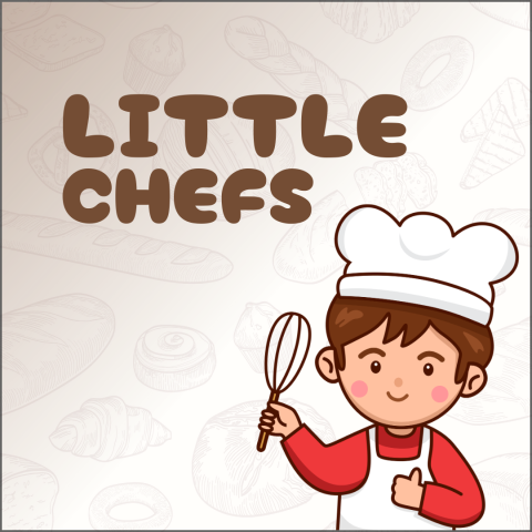 boy with whisk and chef hat on