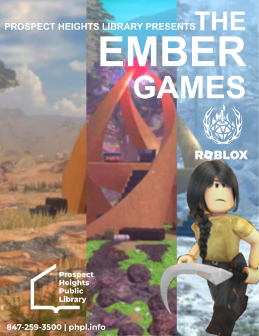 Roblox style character in front of a dystopian background