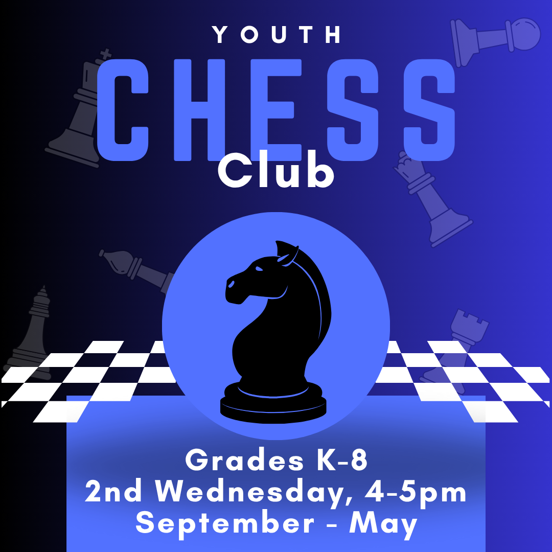 Youth Chess Club, prospect heights public library, chess, games, gaming