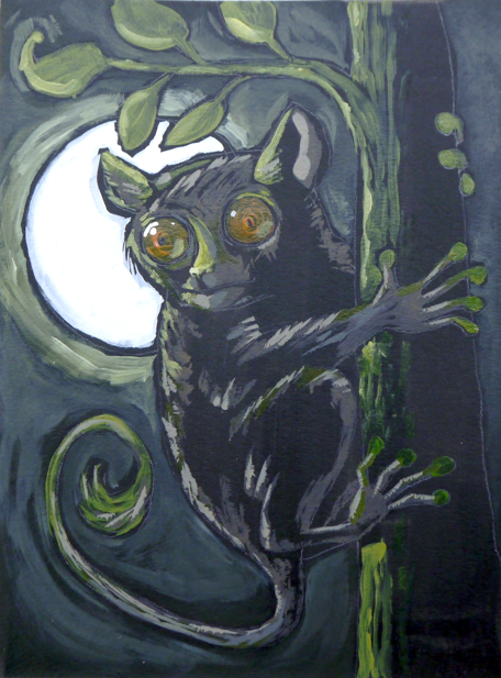night creature in moonlight
