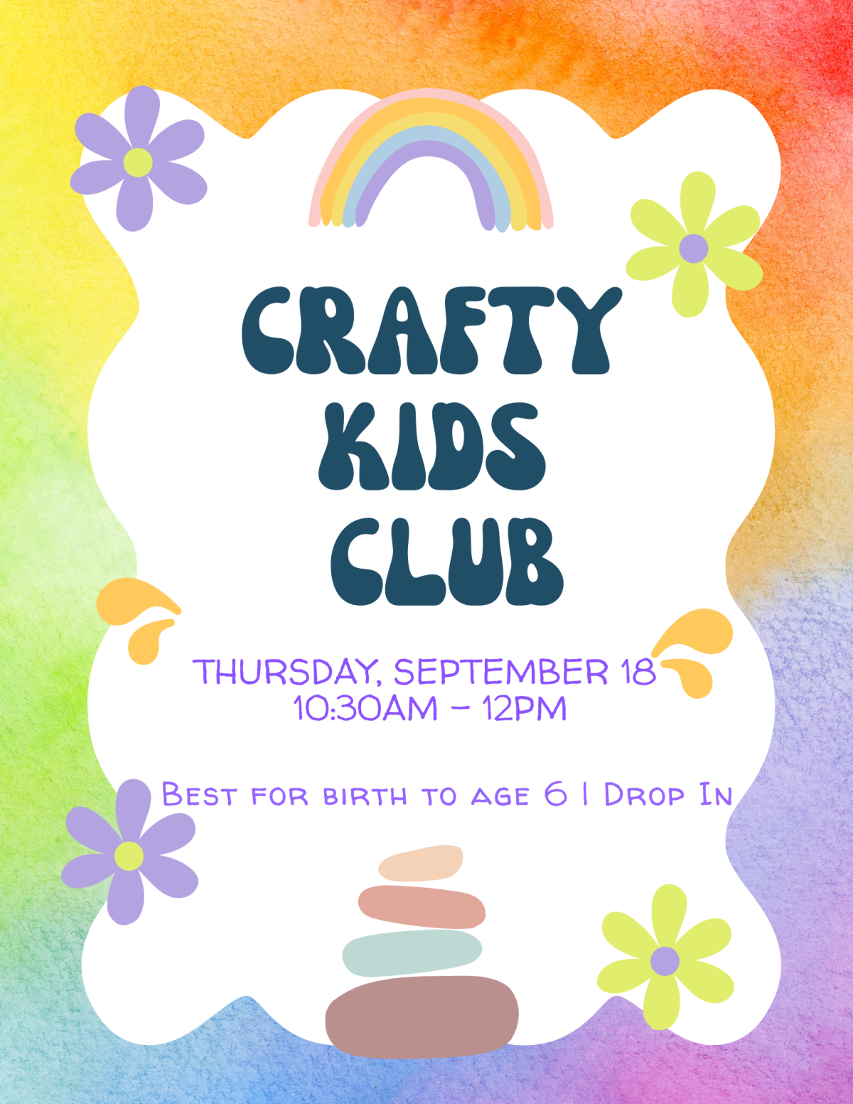 Crafty Kids Club poster