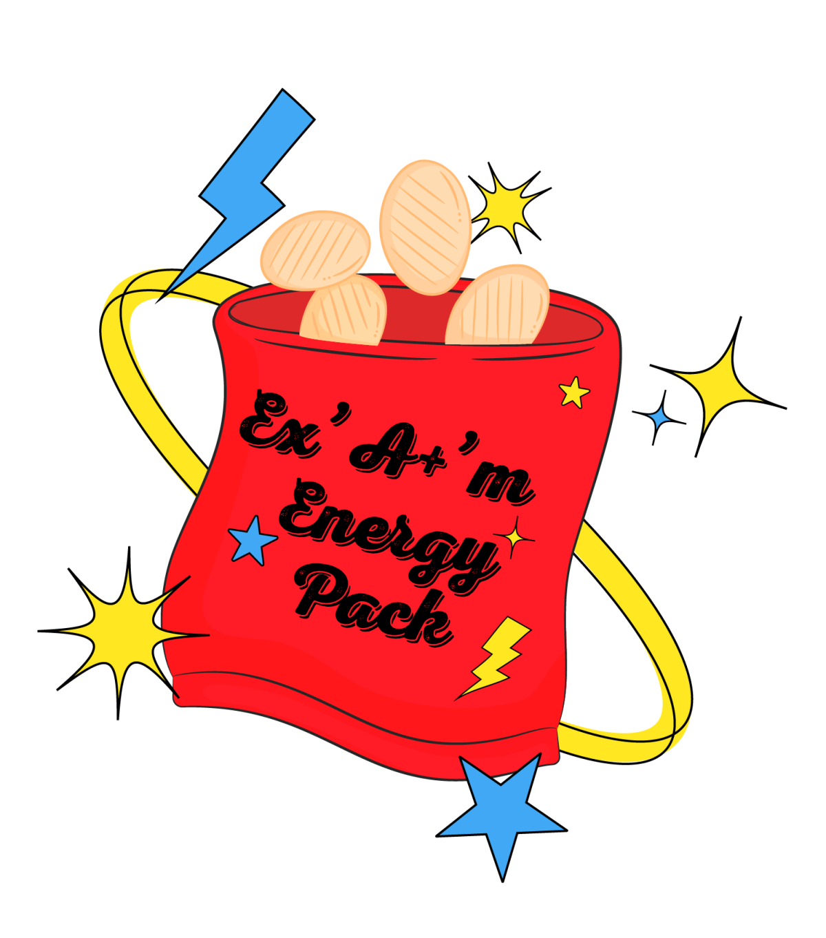 a packet of chips with the words ex'a+' m energy pack