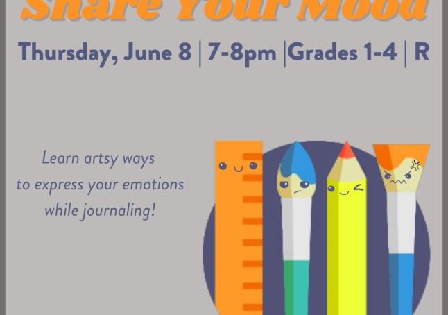 Share Your Mood, journaling, writing, prospect heights public library, public library, prospect heights,