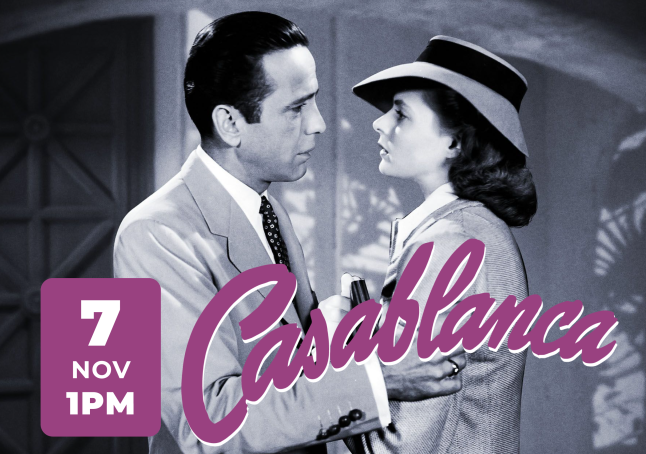 phpl, Prospect Heights Public Library, Friday Movie, Casablanca, classic film, movie showing, movie at the library, watch a film, free film, Adult