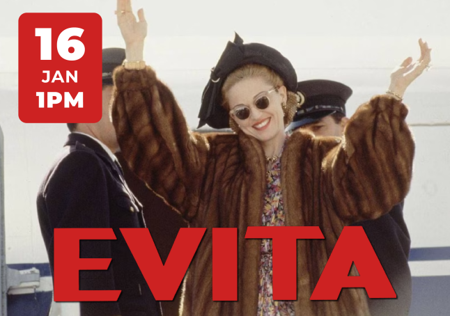 phpl, Prospect Heights Public Library, Friday Movie, Evita, movie showing, movie at the library, watch a film, free film, Adult