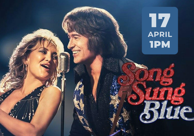 Film still of Kate Hudson and Hugh Jackman in Song Sung Blue.